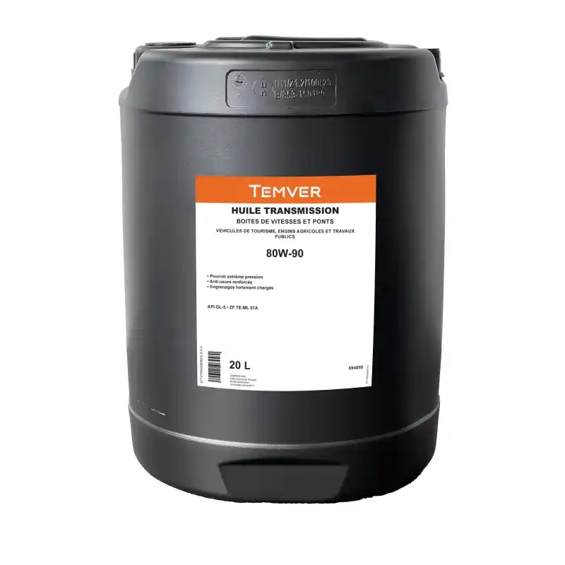 Pas Cher HUILE TRANSMISSION 80W90 20L – TEMVER