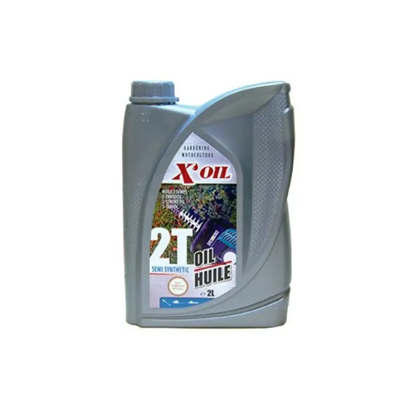 Huile 2 temps semi-synthétique X‘OIL pour tronçonneuse – 2 litres Prix Choc