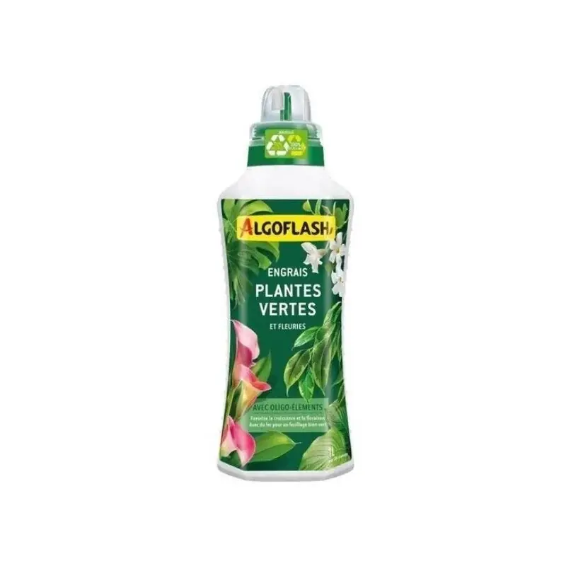ENGRAIS LIQUIDE PLANTES VERTES ET FLEURIES 1L – ALGOFLASH Seulement Aujourd&rsquo;hui