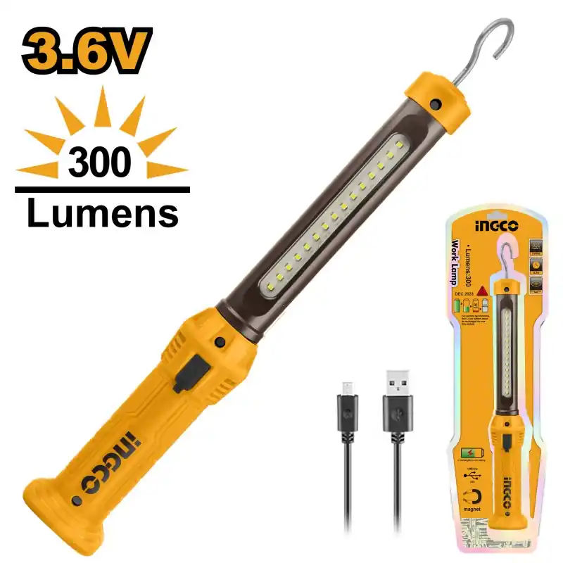 Prix Cassé BALADEUSE LED 3.6V SANS FIL RECHARGEABLE USB – INGCO