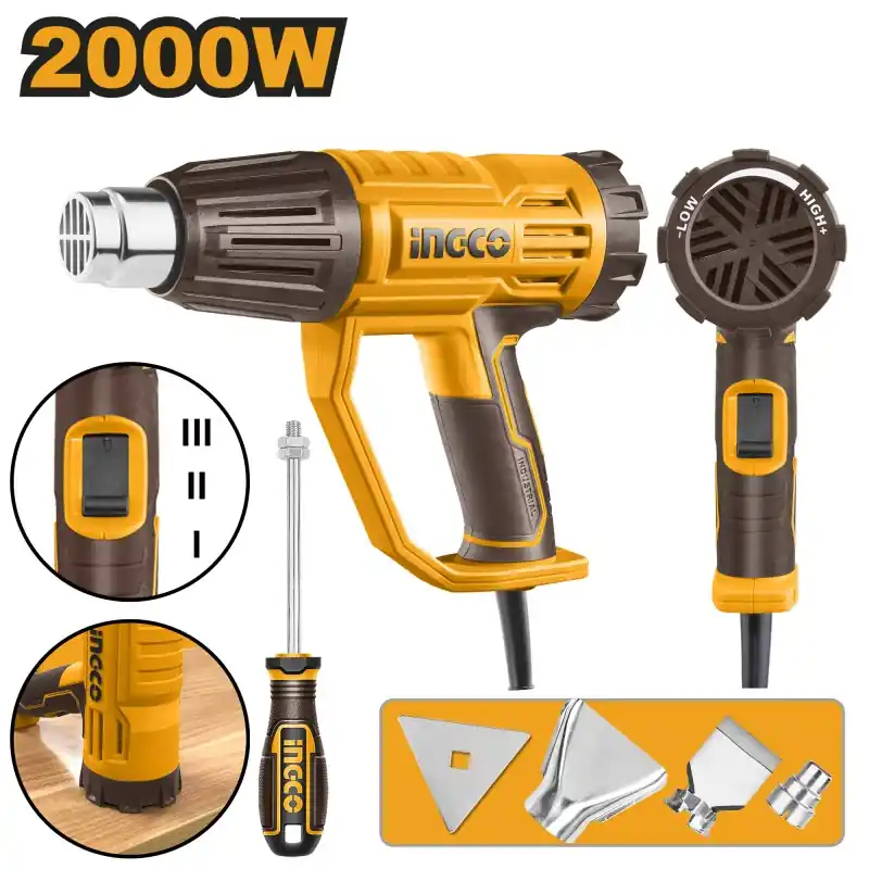 DECAPEUR 2000W TEMPERATURE AJUSTABLE & ACCESSOIRES – INGCO Certifié
