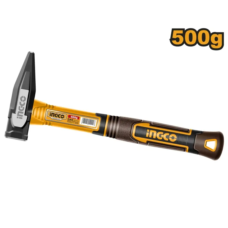 MARTEAU MECANICIEN 500G MANCHE FIBRE – INGCO Livraison Express