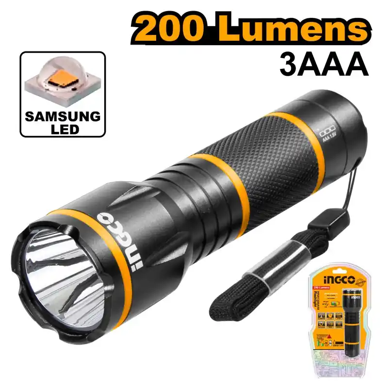 Réduction LAMPE TORCHE LED 250LM 160M 3XAAA NON FOURNIES – INGCO