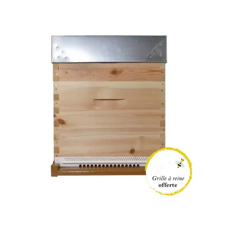 RUCHE A TENONS DADANT 10 CADRES COMPLETE PIN PLATEAU PLASTIQUE - LA JOCONDIENNE Usine Directe