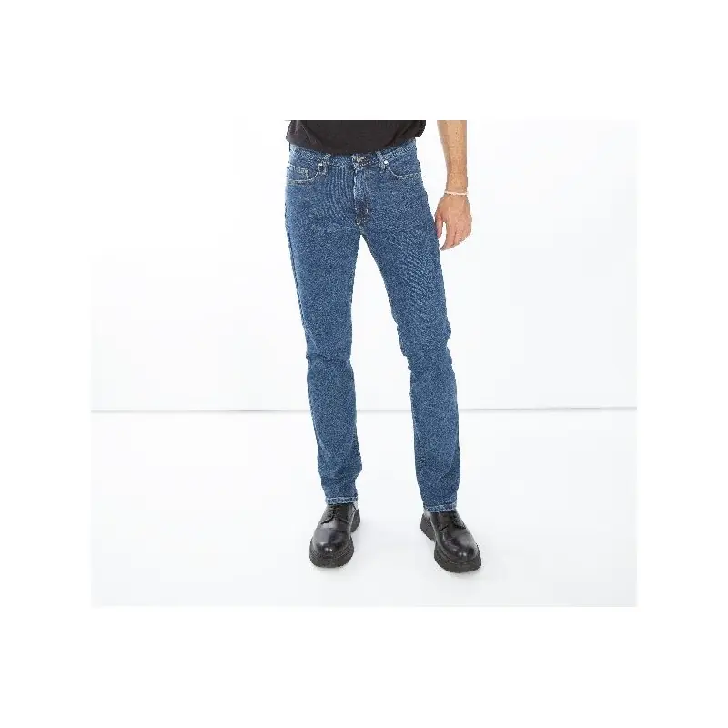 Pas Cher JEAN 5 POCHES DENIM STRETCH – DOUBLE STONE – FULL BLUE