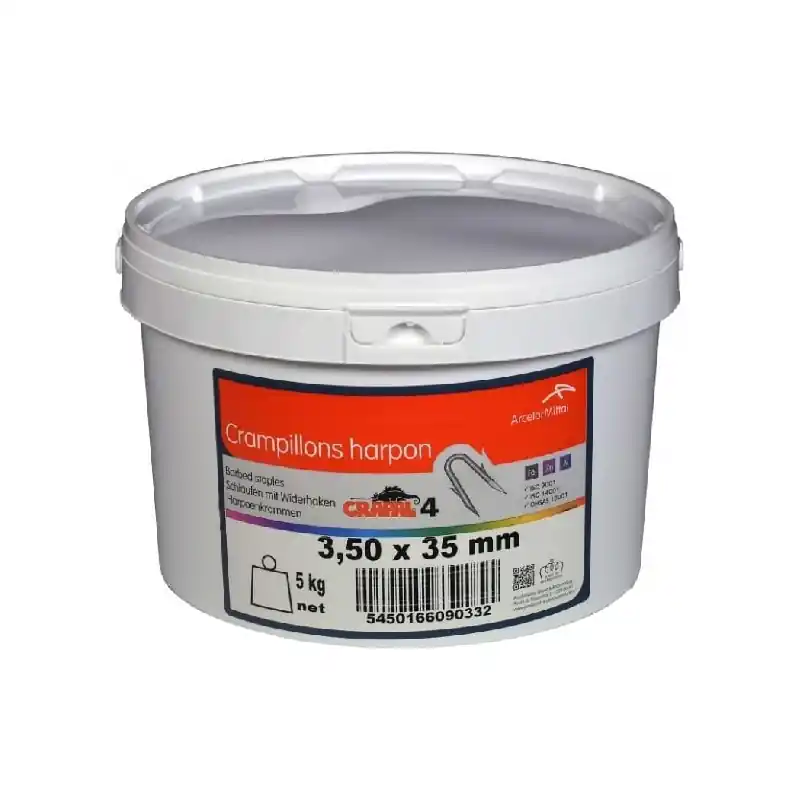 Bon Marché CRAMPILLONS HARPON CRAPAL GALVA Ø3,50XL.35 MM 5KG