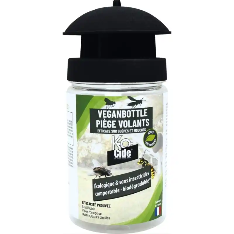 Vente Flash PIEGE VEGANBOTTLE MOUCHE GUEPES + ATTRACTIF 750 ML