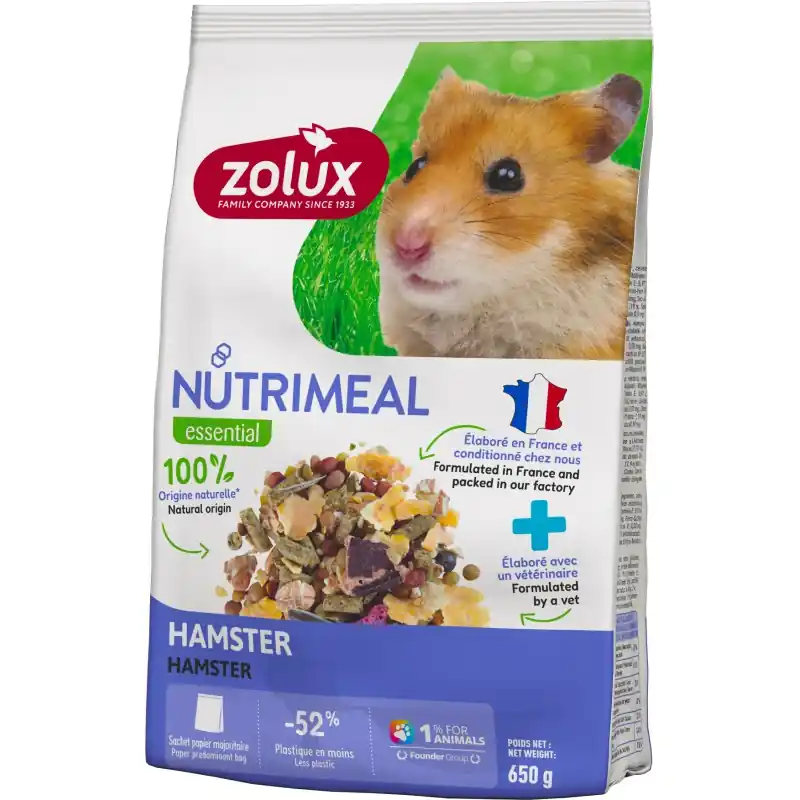 Nouvel Arrivage NUTRIMEAL HAMSTER MELANGE 650G – ZOLUX