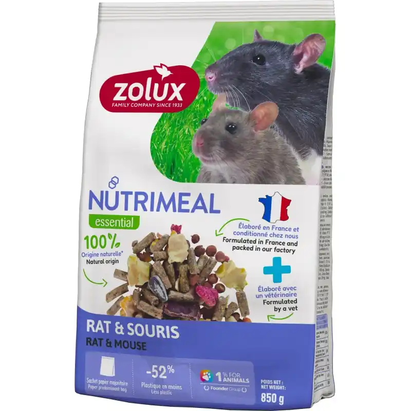 NUTRIMEAL RATS SOURIS MELANGE 850G – ZOLUX Meilleure Vente