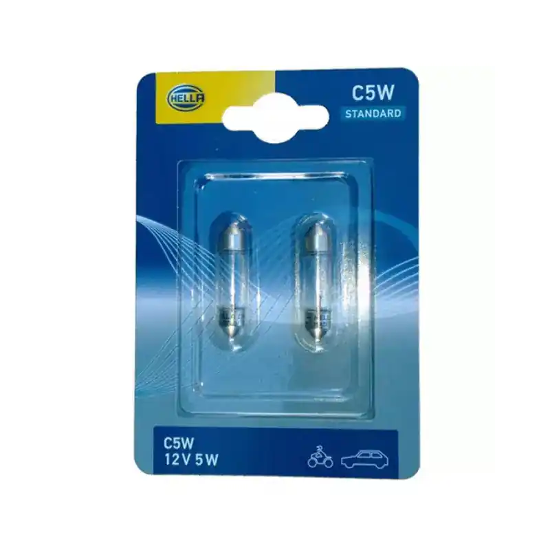 Prix Promo LAMPE NAVETTES 12V 5W HELLA X2