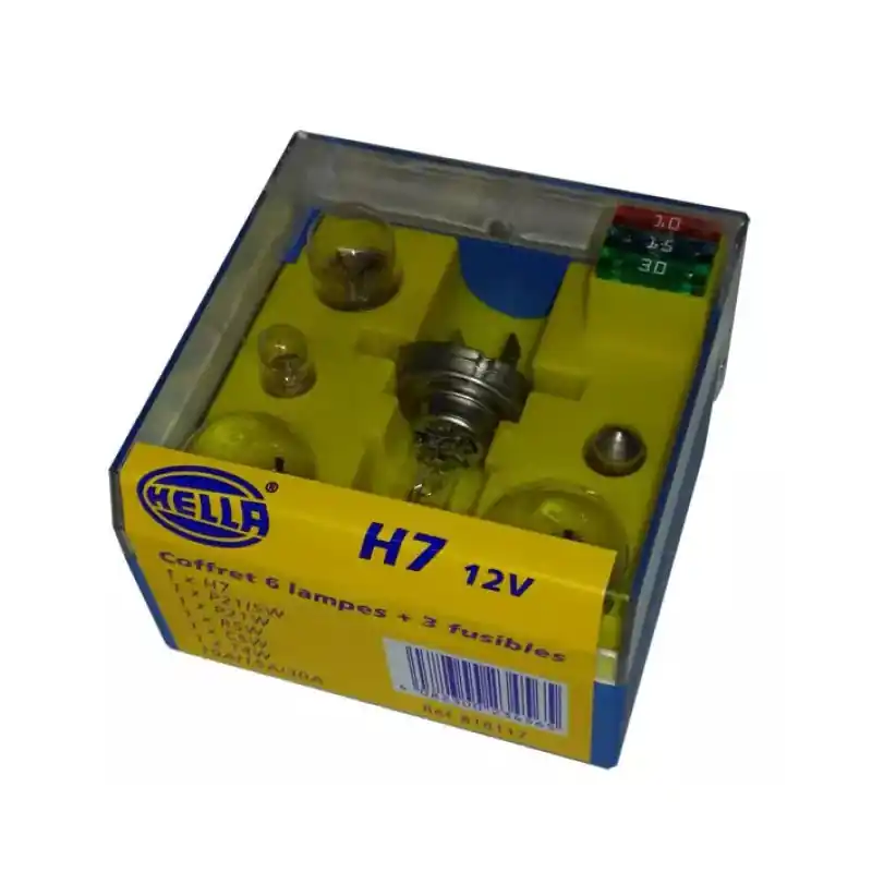 Prix Cassé COFFRET 4 LAMPES (H7-12V) HELLA