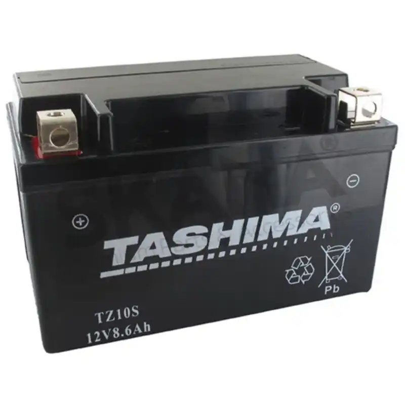 Batterie de démarrage Autoportées / Moto / Quad 12 V 8.5 Ah – 15 x 8.7 x 9.3 cm – Borne + à gauche – TASHIMA Haute Qualité