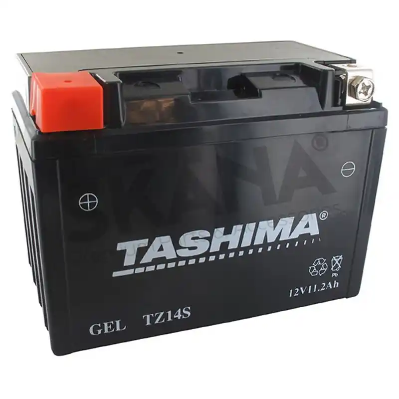 Batterie de démarrage Autoportées / Moto / Quad 12 V 11.2 Ah – 15 x 8.7 x 11 cm – Borne + à gauche – TASHIMA Haute Qualité