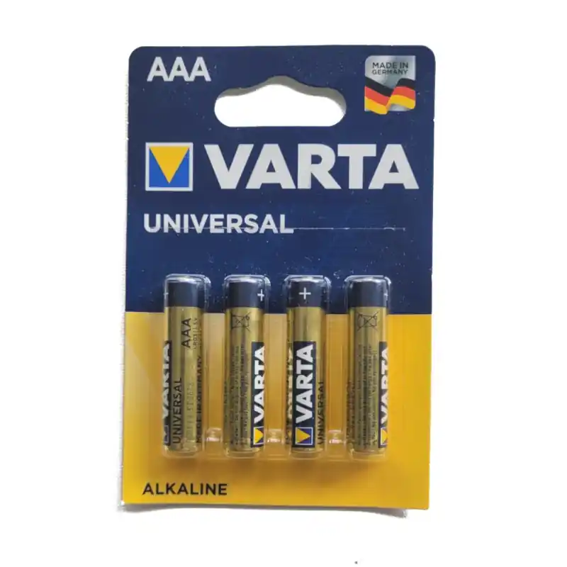 Marque 4 PILES ALCALINES UNIVERSAL AAA LR3 – VARTA