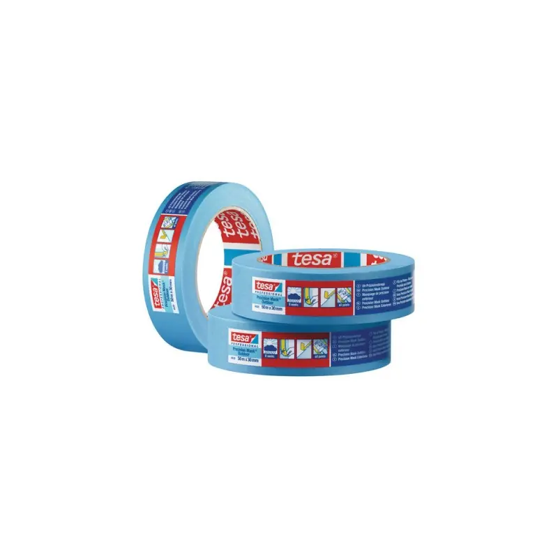PAPIER MASQUAGE PRECIS BLEU 50M X 25MM – TESA Populaire