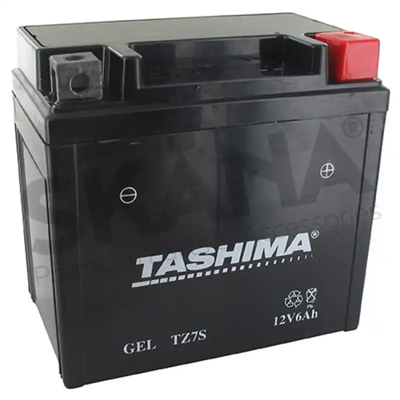 Batterie de démarrage Autoportées / Moto / Quad 12 V 6 Ah – 11.3 x 7 x 10.5 cm – Borne + à droite – TASHIMA Expédié Aujourd&rsquo;hui
