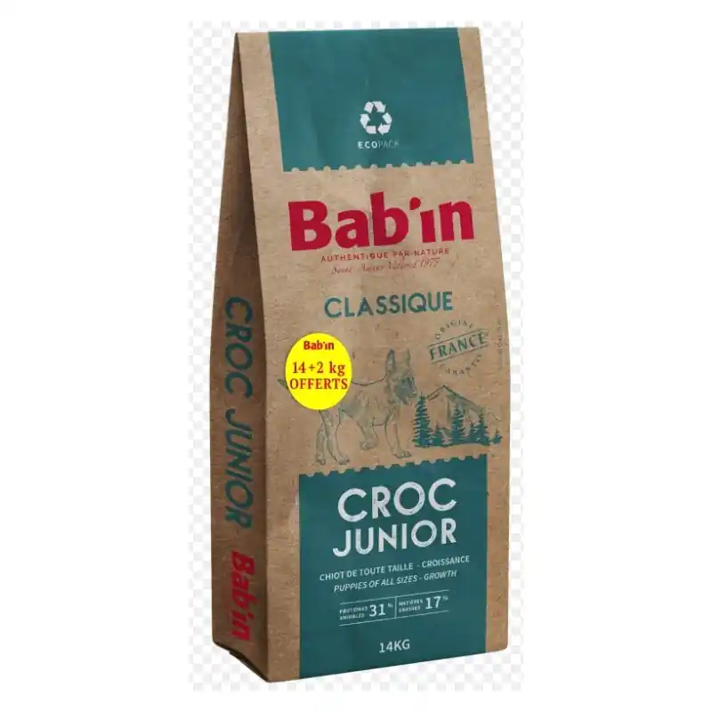 CROQUETTES CLASSIQUE JUNIOR 16KG – BAB‘IN Nouvelle Collection