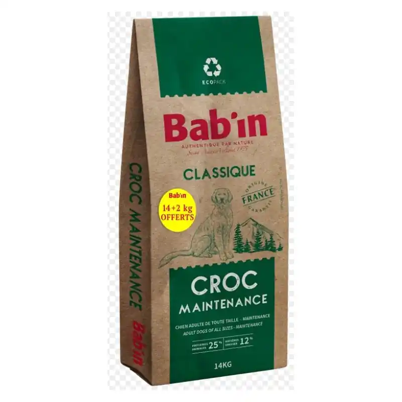 CROQUETTES CLASSIQUE CHIENS MAINTENANCE POULET 16 KG – BAB‘IN Affaire À Saisir