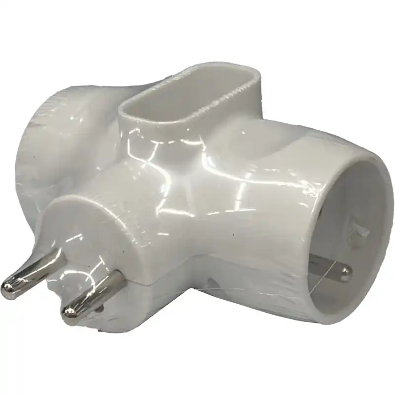 FICHE MULTIPRISE TRIPLITE 2X16A + 1X6A BLANCHE Bon Marché