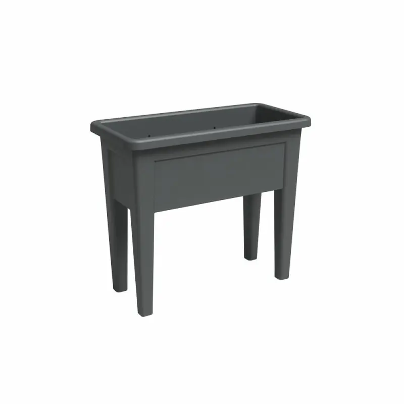 JARDINIERE SUR PIED VENEZIA 80CM 58L ANTHRACITE Seulement Aujourd&rsquo;hui