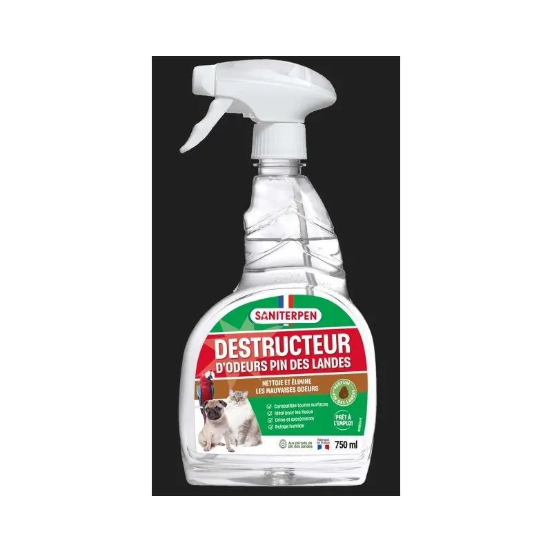 Petit Prix DESTRUCTEUR D‘ODEURS PIN DES LANDES 750ML – SANITERPEN