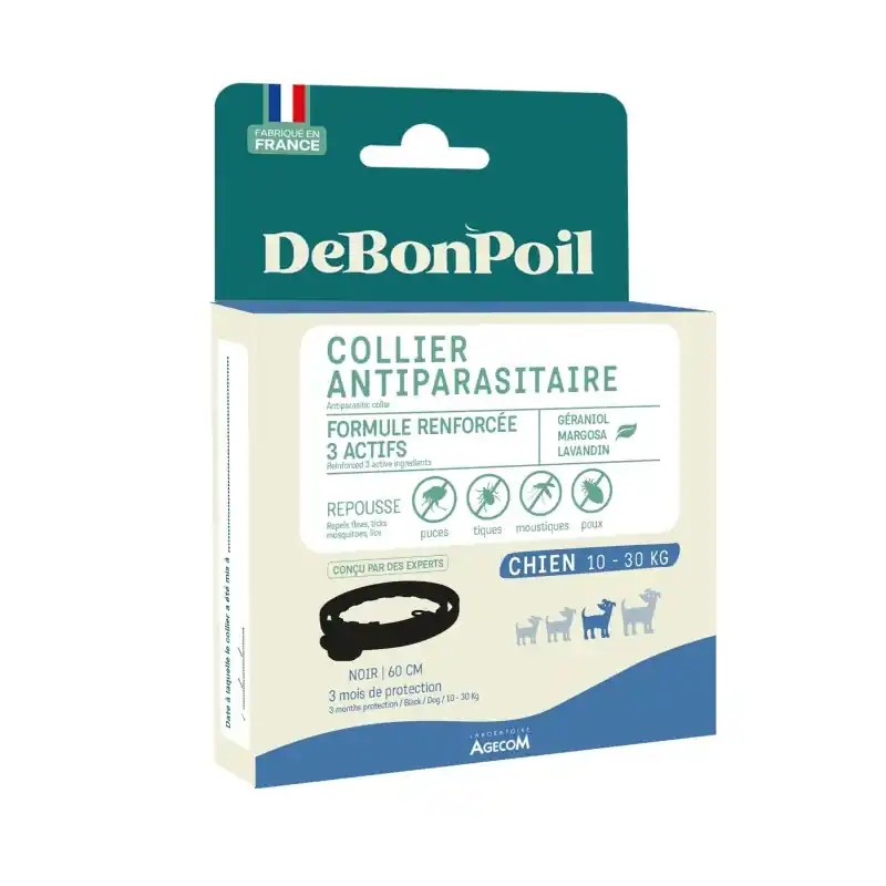 COLLIER ANTIPARASITAIRE NA CHIEN 10-30KG 60CM – AGECOM Certifié