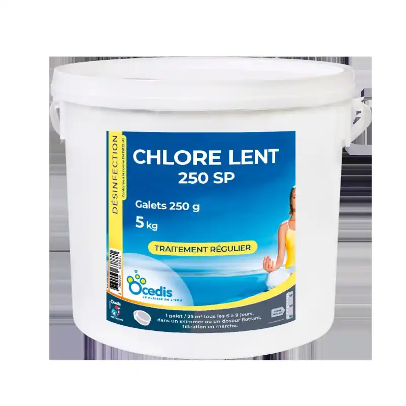 Prix Cassé CHLORE LENT 250G 82% 5KG – OCEDIS