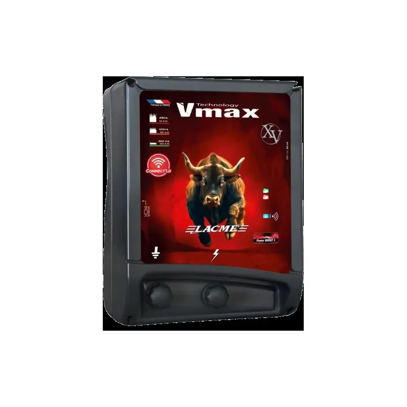 ÉLECTRIFICATEUR DE CLÔTURE VMAX XV CONNECT’LD POUR ANIMAUX DIFFICILES – LACMÉ Expédition Rapide