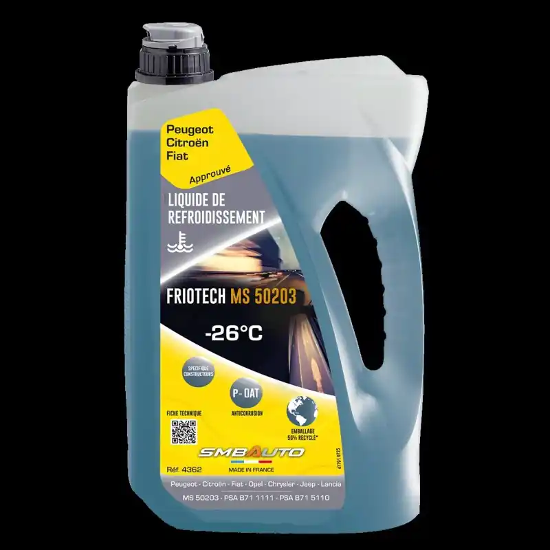 Achat Immédiat LIQUIDE REFROIDISSEMENT – 26° PEUGEOT CITROËN 5L