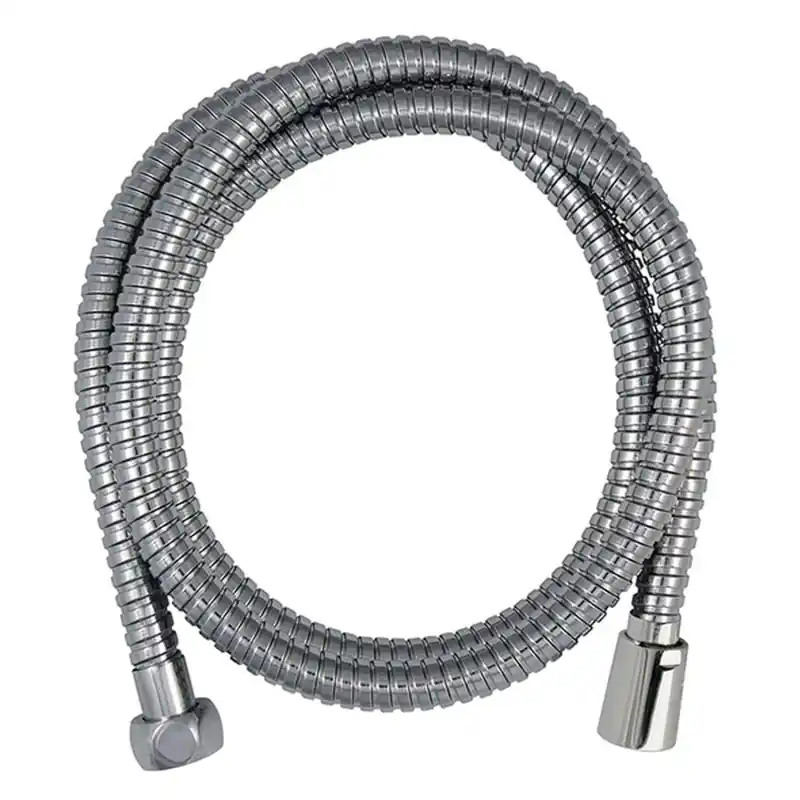 FLEXIBLE INOX DOUVLE AGRAFAGE ÉCROU ANTI TORSION 2M CHROMÉ Haute Qualité