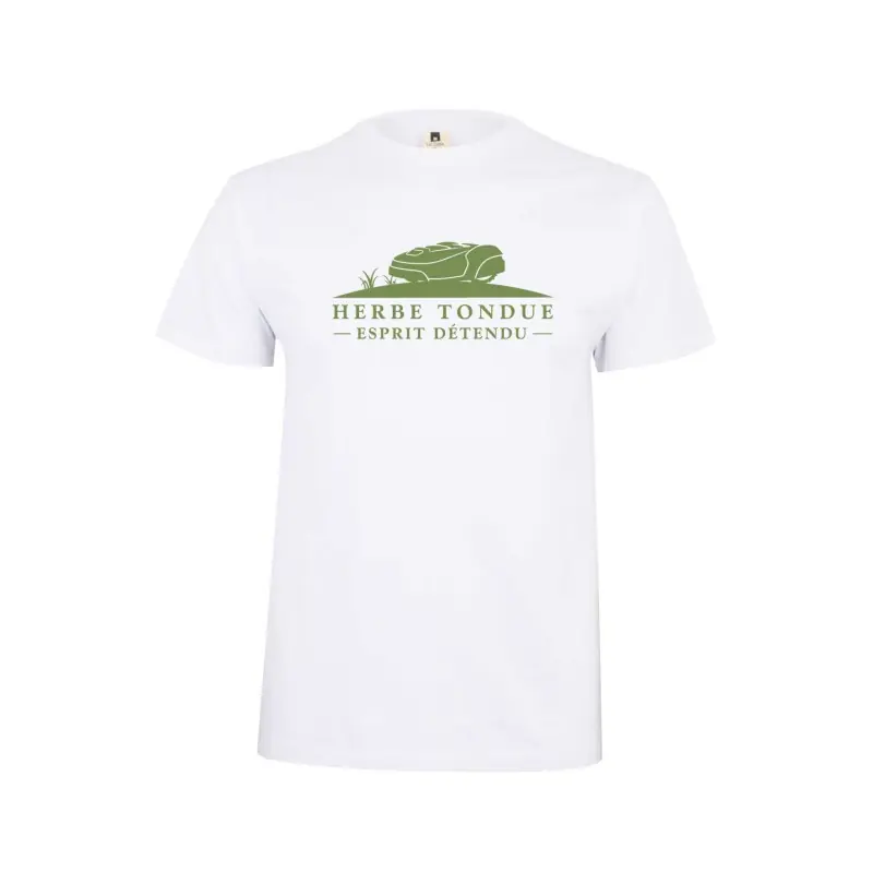 Acheter Direct TSHIRT « HERBE TONDUE ESPRIT DÉTENDU » BLANC – EDITION 2026
