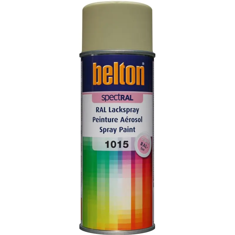 Prix Promo Bombe de peinture spectRAL – Couleur brillante 1015 ivoire clair – 400ml – BELTON