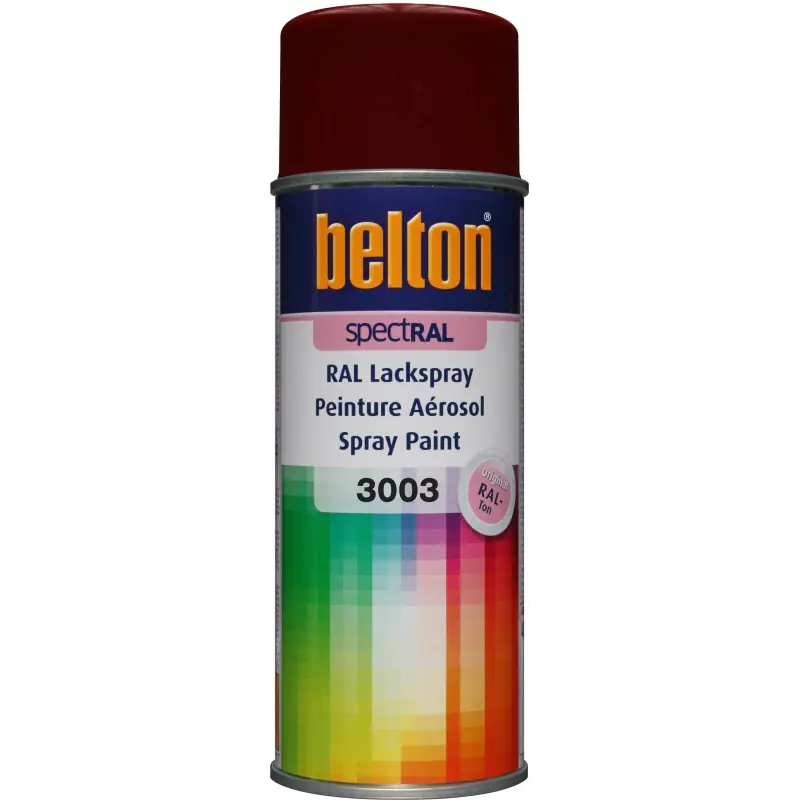 Prix Choc Bombe de peinture spectRAL – Couleur brillante 3003 rouge rubis – 400ml – BELTON
