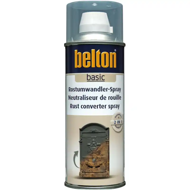 Remise Bombe Peinture Convertisseur de Rouille – Couleur transparent – 400ml – BELTON