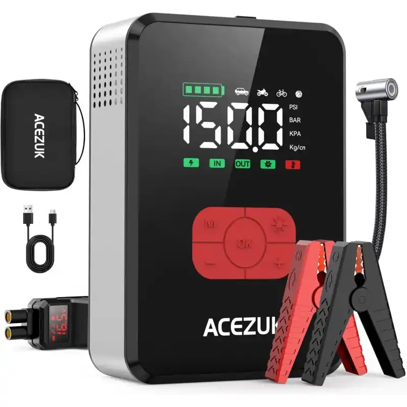 Nouveauté COMPRESSEUR + BOOSTER + POWERBAND + LED 26800 MAH – MACXI