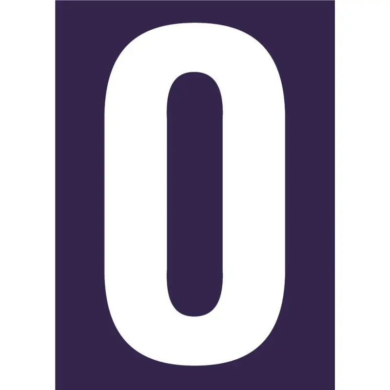 SIGNALISATION ADHESIVE NUMERO DE RUE – N°0 – NOVAP Affaire À Saisir
