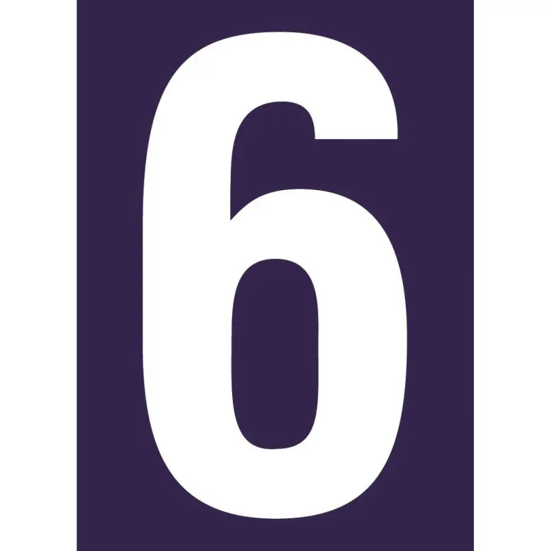 Petit Prix SIGNALISATION ADHESIVE NUMERO DE RUE – N°6 – NOVAP