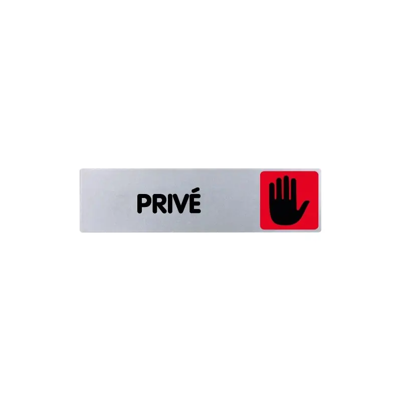 Prix Cassé PLAQUE DE PORTE « PRIVÉ » 170X45MM PLEXI COULEUR
