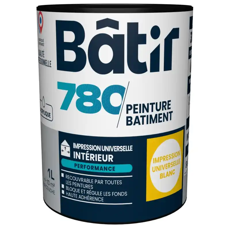 PEINTURE IMPRESSION UNIVERSELLE BLANC 1 L Prix Bas