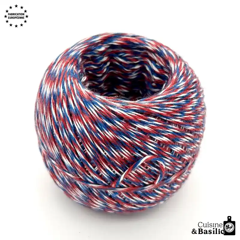 FICELLE CHARCUTERIE ENVIRON 175M LIN BLEU BLC RGE 100G Meilleur Choix