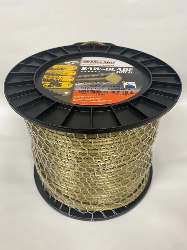 Bobine fil de débroussailleuse Saw Blade Gold 3.5mm x143m OleoMac Acheter Direct