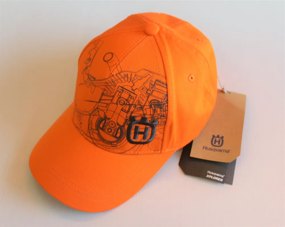Casquette Husqvarna Pioneer saw orange Bon Plan