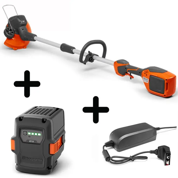 Pack coupe bordure 110IL FLXi+ Batterie 40b70 + Chargeur 40c80 Husqvarna Produit De Marque