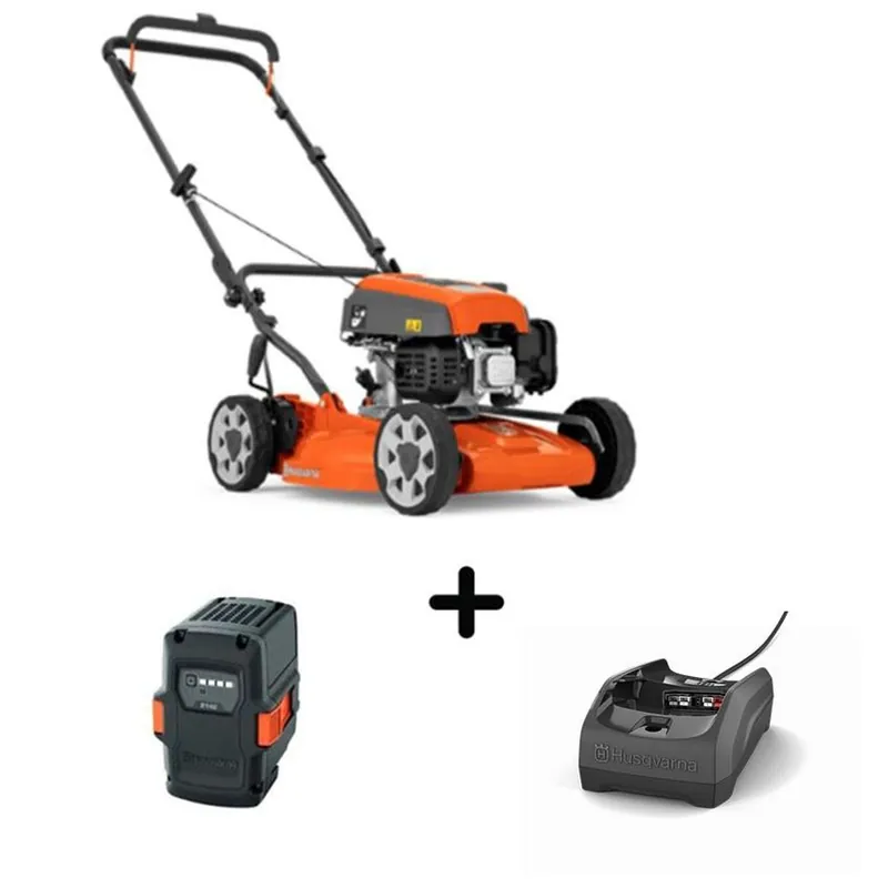 Quantité Limitée Pack tondeuse à batterie LB144i + Batterie 40-B140 + Chargeur 40-C80 Husqvarna