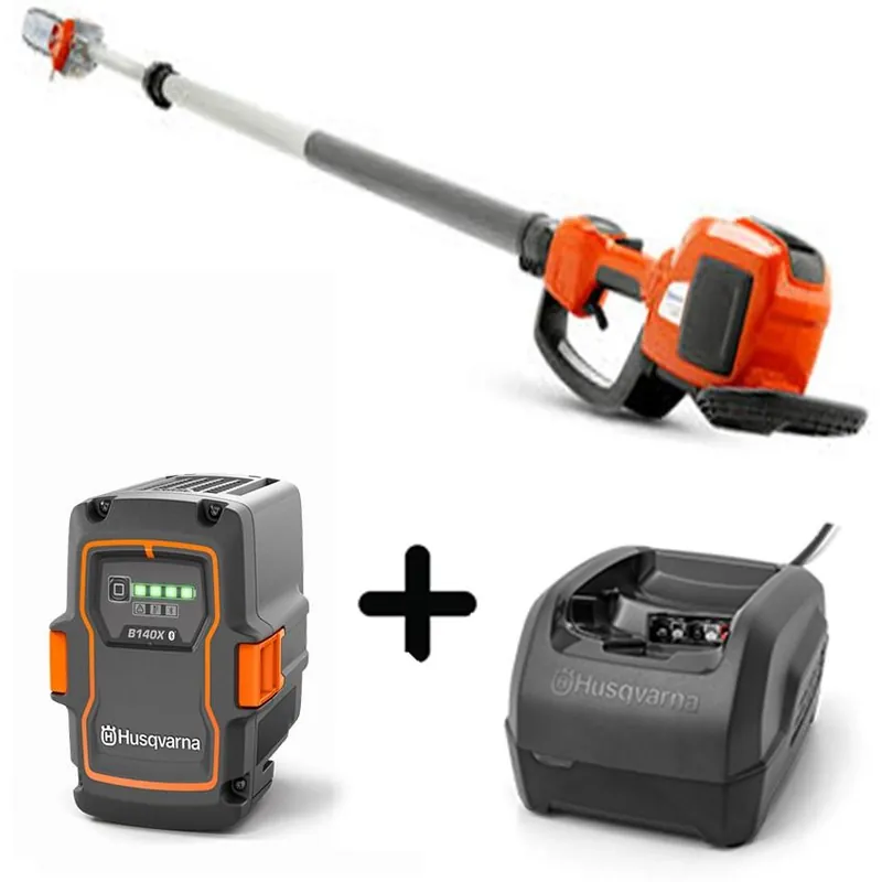 Authentique Pack Elagueuse à perche 530IPT5 + Batterie 40-B140X + Chargeur QC250 Husqvarna