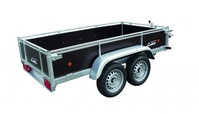 Populaire Remorque Bois 250x133x40 double essieux freinée 41480 LIDER