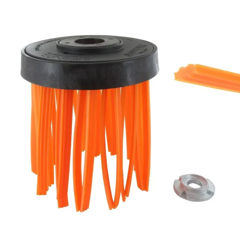 Commander Maintenant Tête plastique brosse fil nylon pour débroussailleuse UNIVERSEL