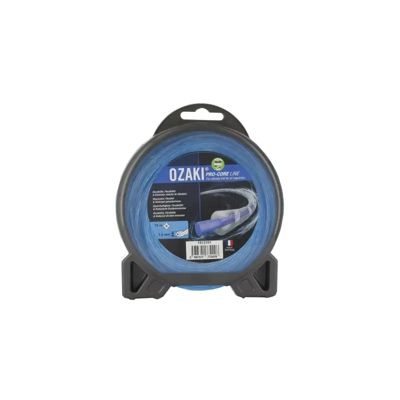 Coque fil nylon helicoïdal 1,6mm OZAKI PRO-CORE LINE (15m) Certifié