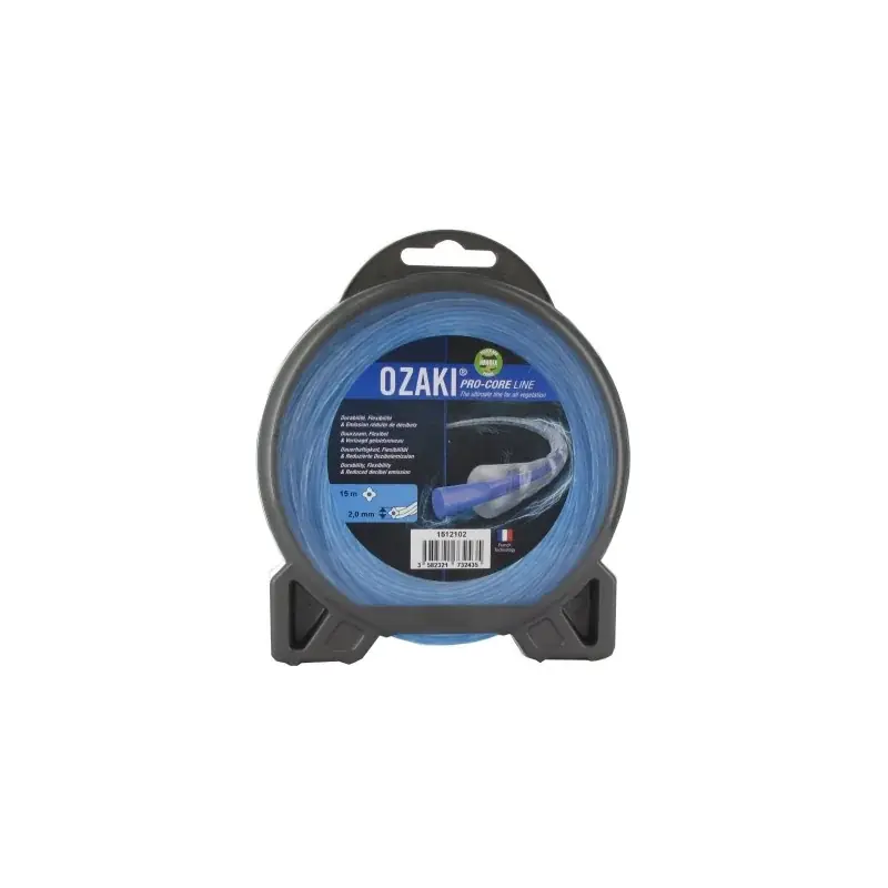 Coque fil nylon helicoïdal 2mm OZAKI PRO-CORE LINE (15m) Top Vente