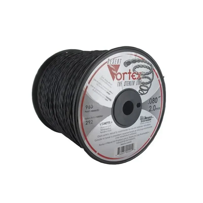 Bobine fil nylon hélicoïdal copolymère VORTEX – 2.00mm x 292m – Qualité professionnelle – Fabrication américaine Dernier Modèle